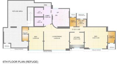 Project Image of 1007.0 - 1382.0 Sq.ft 2 BHK Apartment for buy in Ajmera Classique