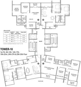 Project Image of 926.99 - 1108.9 Sq.ft 2 BHK Apartment for buy in Paranjape Blue Ridge Project C Land T18 And T19