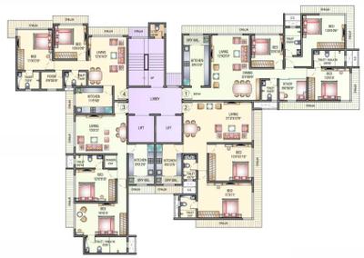 Project Image of 808.0 - 1570.0 Sq.ft 1 BHK Apartment for buy in Midcity Chakravarti