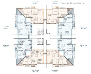 Project Image of 577.81 - 998.68 Sq.ft 2 BHK Apartment for buy in Manas Lake City Phase 1