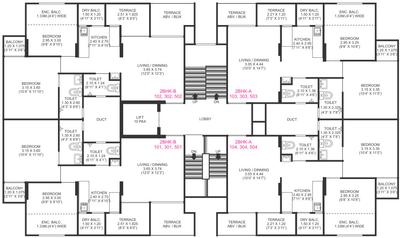 Project Image of 542.29 - 548.31 Sq.ft 2 BHK Apartment for buy in Jhamtani Ace Aurum III Tower 02