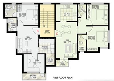 Project Image of 903 Sq.ft 2 BHK Apartment / Flat for sale in Choolaimedu for Rs. 9500000