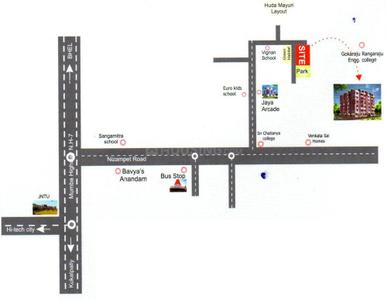 Project Image of 1170.0 - 1520.0 Sq.ft 2 BHK Apartment for buy in KSR Sri Jaya Classic
