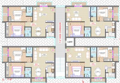 Ideal Butter Fly Ideal Butter Fly Cluster Plan from 1st to 5th Floor 1