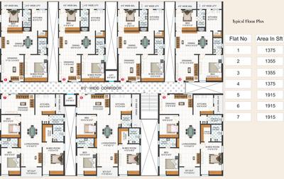 Project Image of 1355.0 - 1915.0 Sq.ft 2 BHK Apartment for buy in Pratyusha Hill View Residency