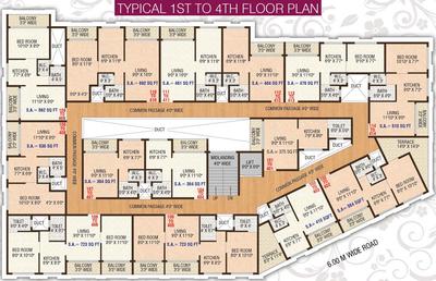 Project Image of 234.0 - 420.0 Sq.ft 1 RK Apartment for buy in Om Shree Sai Dattnath Aangan