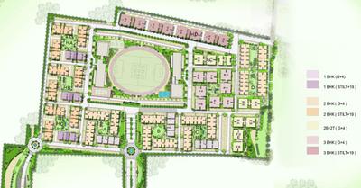 Project Image of 670.0 - 1050.0 Sq.ft 2 BHK Apartment for buy in New Age Swayam City