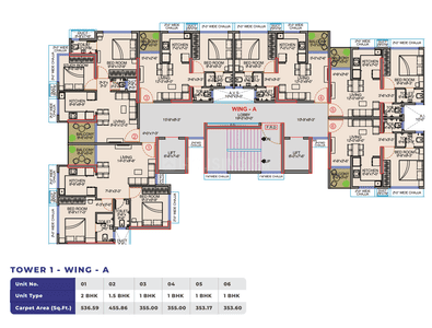 Project Image of 353.17 - 538.42 Sq.ft 1 BHK Apartment for buy in MPCHFLS Galaxy Heights Tower 1