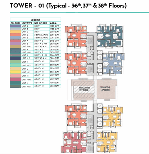 Project Image of 1987.99 - 4059.93 Sq.ft 3 BHK Apartment for buy in Prestige Clairemont