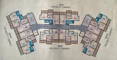 Project Image of 532.0 - 735.0 Sq.ft 1 BHK Apartment for buy in L M Tower