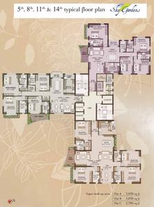 Project Image of 2700.0 - 6700.0 Sq.ft 4 BHK Apartment for buy in Orbit Sky Gardens