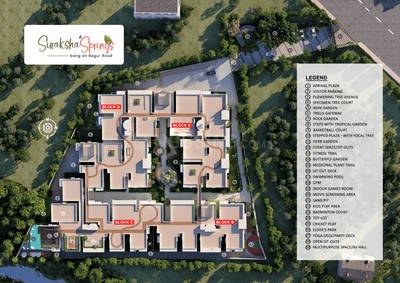 Project Image of 1085.0 - 1565.0 Sq.ft 2 BHK Apartment for buy in Suraksha Springs