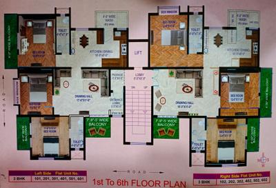 Project Image of 0.0 - 1550.0 Sq.ft 3 BHK Apartment for buy in Shri Ganesh Aarna 6