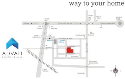 Project Image of 0.0 - 1141.0 Sq.ft 2 BHK Apartment for buy in Home Maker Advait