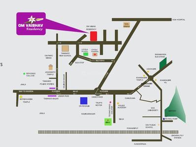 Project Image of 708.91 - 955.51 Sq.ft 2 BHK Apartment for buy in Fortune Om Vaibhav Residency