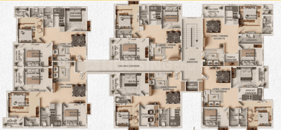 Project Image of 1003.0 - 1239.0 Sq.ft 2 BHK Apartment for buy in Royal Aura