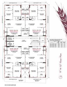 Project Image of 856.81 - 866.82 Sq.ft 3 BHK Apartment for buy in Dhvaj The Fountain Grass