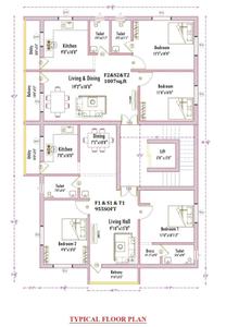 Project Image of 955.0 - 1096.0 Sq.ft 2 BHK Apartment for buy in SP Blossom 