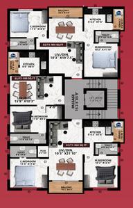 Viva Vedika Vedika Cluster Plan from 2nd to 3rd Floor 1