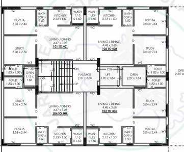 Project Image of 186.75 - 428.19 Sq.ft 1 RK Apartment for buy in Balaji Jenil Appartment 2