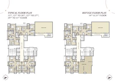 Project Image of 601.0 - 783.0 Sq.ft 2 BHK Apartment for buy in Oxford Navrang Atlantis
