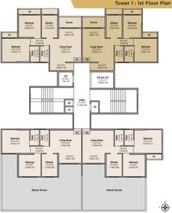 Project Image of 298.0 - 503.0 Sq.ft 1 BHK Apartment for buy in Bhumiraj Hills Tower 1
