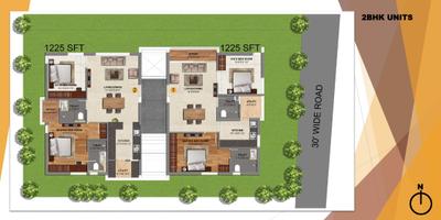 Project Image of 1225.0 - 1650.0 Sq.ft 2 BHK Apartment for buy in Nature Nest