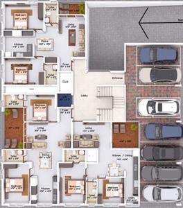 Project Image of 0.0 - 1265.0 Sq.ft 2 BHK Apartment for buy in Mahabaleshwara Classique Ebony