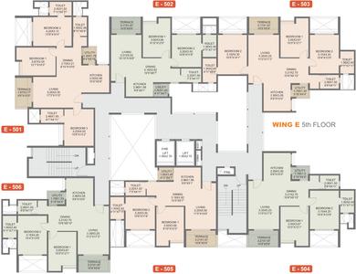 Project Image of 551.0 - 1019.0 Sq.ft 2 BHK Apartment for buy in Rohan Madhuban II Wings D E