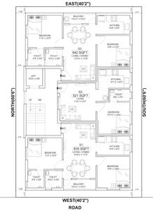 Sri Grand Rosso Grand Rossed Cluster Plan for 2nd Floor 1