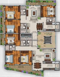 Project Image of 0.0 - 1945.0 Sq.ft 3 BHK Apartment for buy in Bhavya Balaji