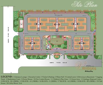 Project Image of 1399.0 - 2809.0 Sq.ft 2 BHK Apartment for buy in Amazing V3 Residency