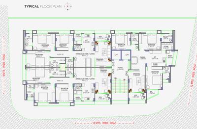 Project Image of 1047.11 - 1101.47 Sq.ft 3 BHK Apartment for buy in Kesariyaji Flats