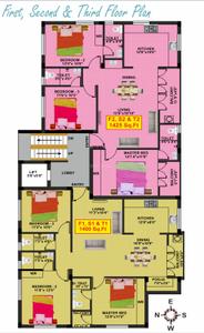 Project Image of 1400.0 - 1425.0 Sq.ft 3 BHK Apartment for buy in Eeshani Akula Enclave