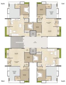 Project Image of 664.99 - 831.62 Sq.ft 3 BHK Apartment for buy in Vaibhav Prince Palace