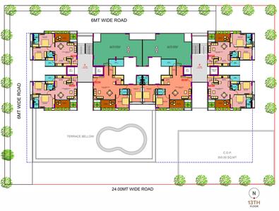 Project Image of 1800 Sq.ft 2 BHK Apartment / Flat for sale in Kudasan for Rs. 8000000