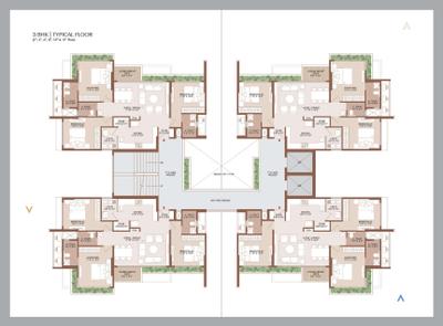 Project Image of 931.83 - 1331.28 Sq.ft 3 BHK Apartment for buy in Shreeji Anantara Galleria And Anantara