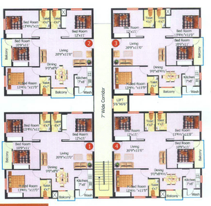 Project Image of 970.0 - 1574.0 Sq.ft 2 BHK Apartment for buy in Hi Tech Plaza Annex