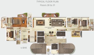 Project Image of 829.0 - 2417.0 Sq.ft 2 BHK Apartment for buy in Tridhaatu Kshitij