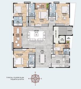 Project Image of 1590.0 - 3200.0 Sq.ft 3 BHK Apartment for buy in Sreerosh Cynthia