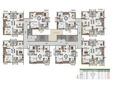 Project Image of 1280.04 - 2730.0 Sq.ft 2 BHK Apartment for buy in Aparna Serenity