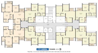 Project Image of 720.0 - 845.0 Sq.ft 2 BHK Apartment for buy in VTP Sierra