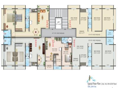 Project Image of 368.23 - 683.29 Sq.ft 1 BHK Apartment for buy in Sagar Skyz