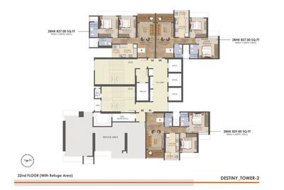 Project Image of 750.0 - 1098.0 Sq.ft 2 BHK Apartment for buy in Asmi Legacy