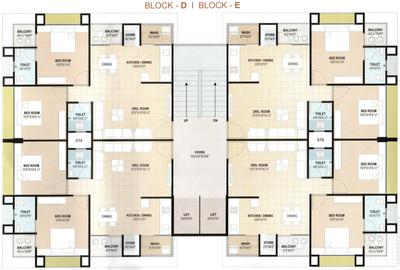 Project Image of 609.34 - 695.03 Sq.ft 2 BHK Apartment for buy in KV Satva Shiv Elegance