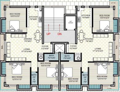 Project Image of 0.0 - 802.13 Sq.ft 3 BHK Apartment for buy in Arvi Aarav Flora
