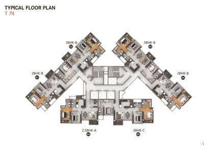 Project Image of 448.0 - 1522.0 Sq.ft 1 BHK Apartment for buy in Amanora Arbano Towers 73 74 75 and 76