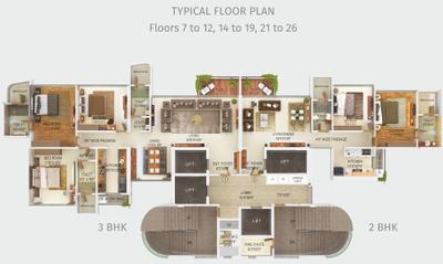 Project Image of 829.0 - 2417.0 Sq.ft 2 BHK Apartment for buy in Tridhaatu Kshitij