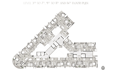 Project Image of 621.19 - 1167.24 Sq.ft 2 BHK Apartment for buy in Arihant Nine Arcs