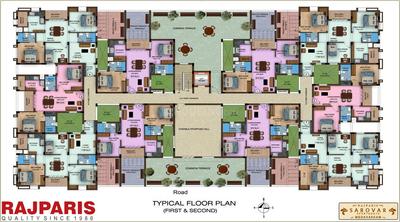 Project Image of 852.0 - 1168.0 Sq.ft 2 BHK Apartment for buy in Rajparis Sarovar